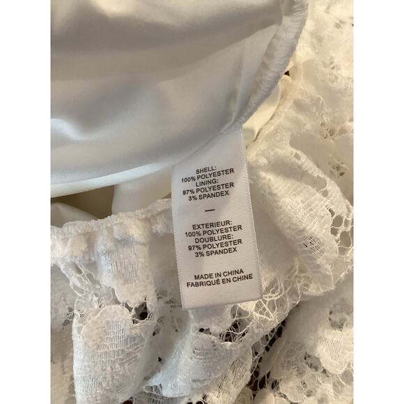 Revolve Likely Leigh White Lace Sleeveless strappy eyelet Midi Dress Size 2 NWT - Picture 8 of 10